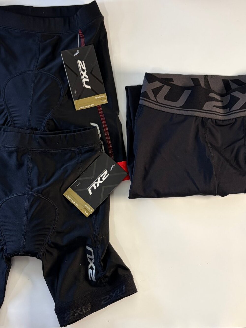 ✨ 3 Piece New with Tags MENS 2XU Shorts/Tights Triathlon Multisport Bundle XS/S
